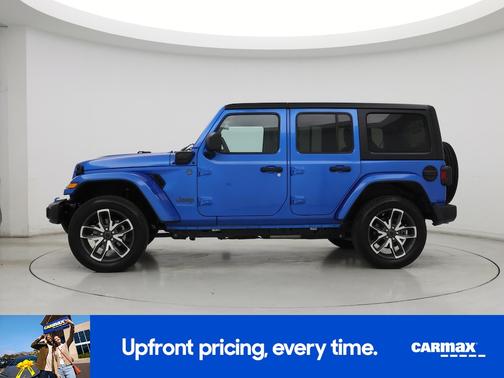 Blue 2024 Jeep Wrangler 4xe Sport S