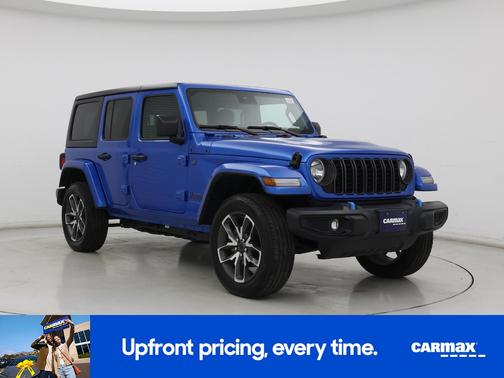Blue 2024 Jeep Wrangler 4xe Sport S