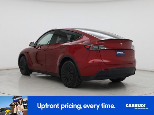 Red 2024 Tesla Model Y Long Range