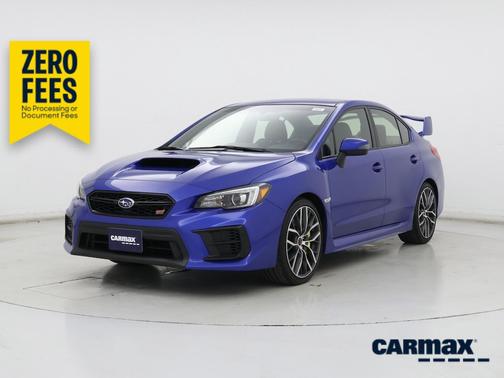 Blue 2020 Subaru WRX STI