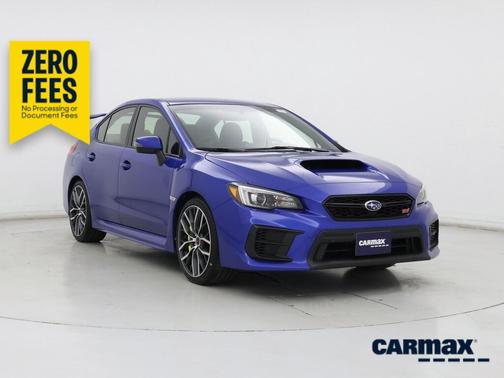Blue 2020 Subaru WRX STI