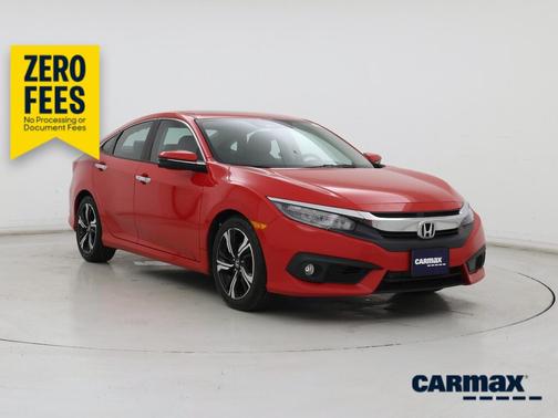 Red 2016 Honda Civic Touring