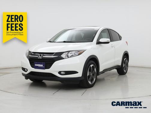 White 2018 Honda HR-V EX