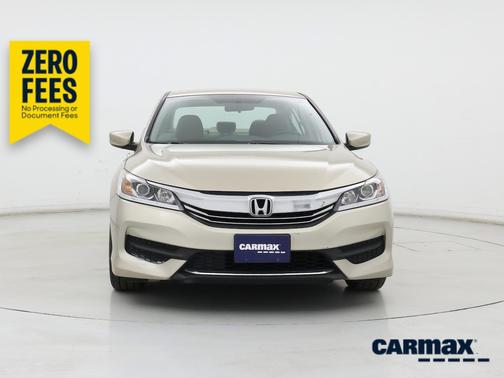 Tan 2017 Honda Accord LX