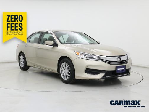 Tan 2017 Honda Accord LX