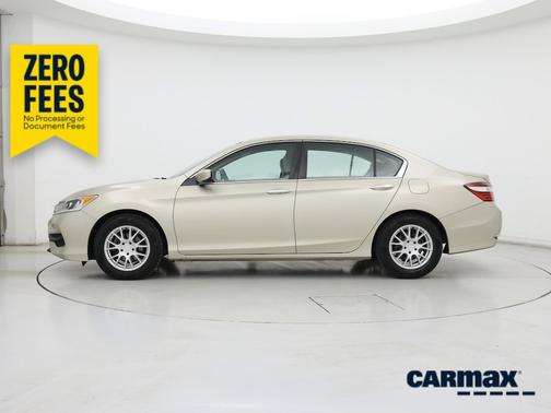 Tan 2017 Honda Accord LX