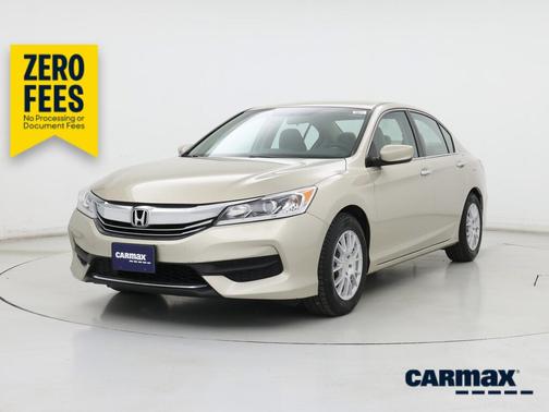Tan 2017 Honda Accord LX