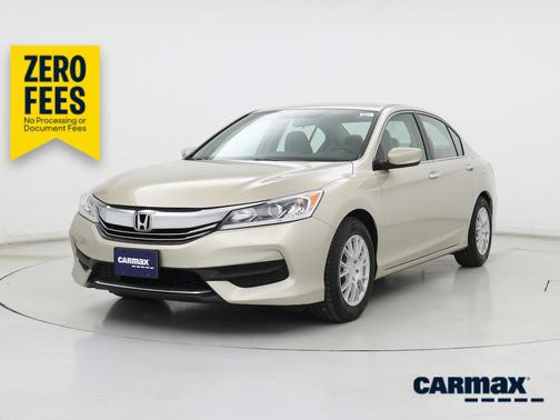 Tan 2017 Honda Accord LX
