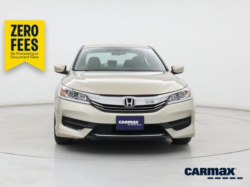 Tan 2017 Honda Accord LX