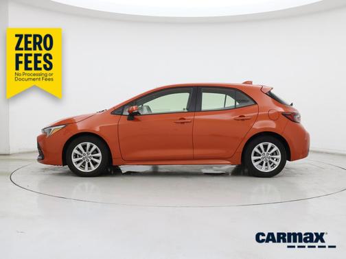 Orange 2023 Toyota Corolla Hatchback SE