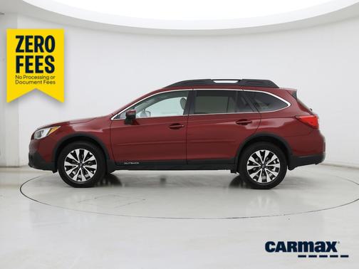 Red 2015 Subaru Outback 3.6R Limited