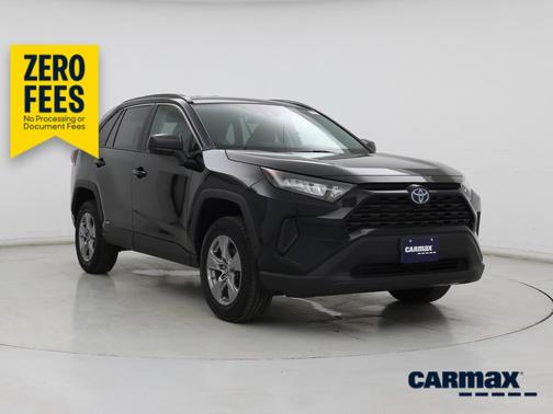 Black 2022 Toyota RAV4 Hybrid LE