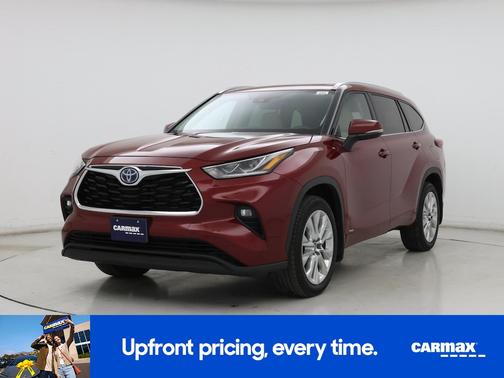 Red 2022 Toyota Highlander Hybrid Limited