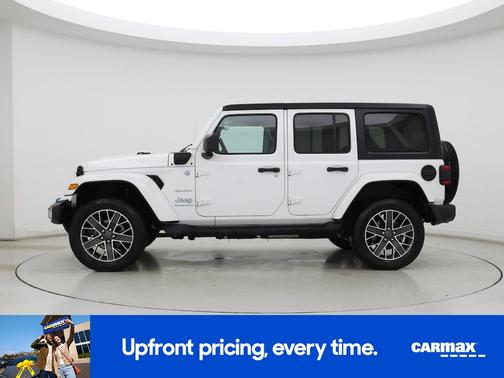 White 2023 Jeep Wrangler 4xe Unlimited Sahara