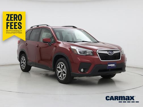 Burgundy 2021 Subaru Forester Premium