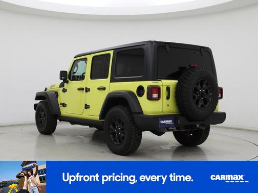 Yellow 2023 Jeep Wrangler Unlimited Willys Sport