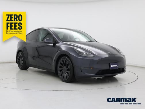 Gray 2025 Tesla Model Y Performance