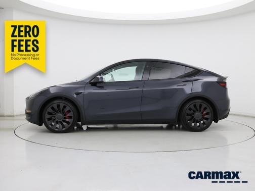 Gray 2025 Tesla Model Y Performance