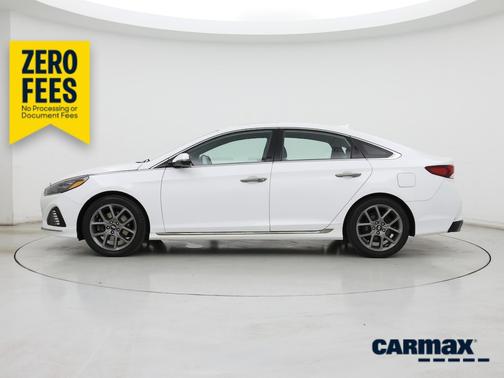 White 2018 Hyundai SONATA Limited