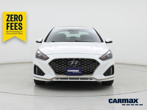 White 2018 Hyundai SONATA Limited