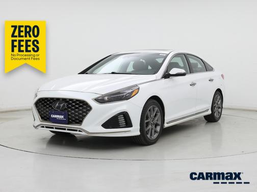 White 2018 Hyundai SONATA Limited