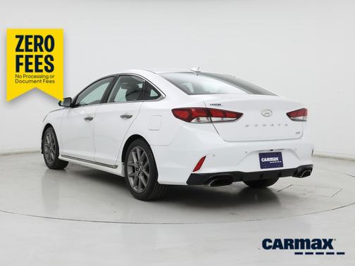 White 2018 Hyundai SONATA Limited