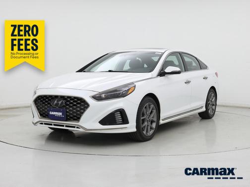 White 2018 Hyundai SONATA Limited