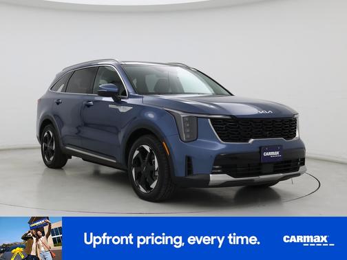 Blue 2025 Kia Sorento Hybrid EX