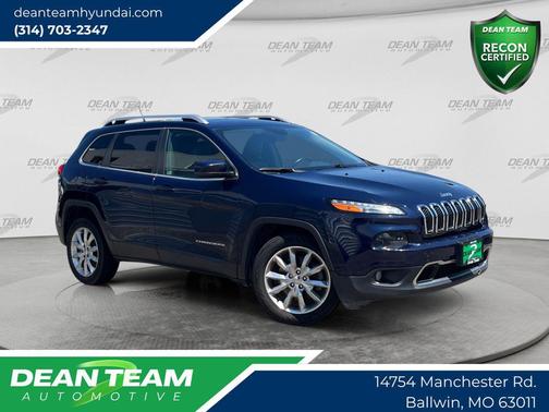 True Blue Pearlcoat 2015 Jeep Cherokee Limited