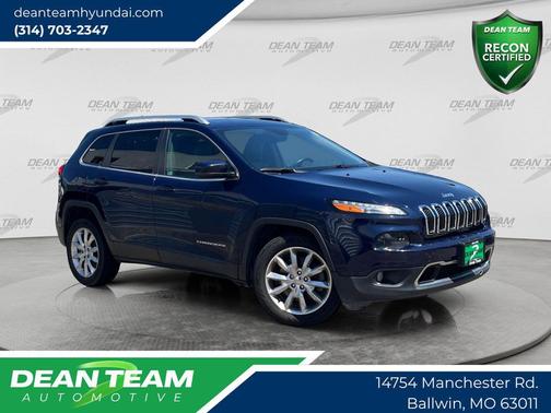 True Blue Pearlcoat 2015 Jeep Cherokee Limited