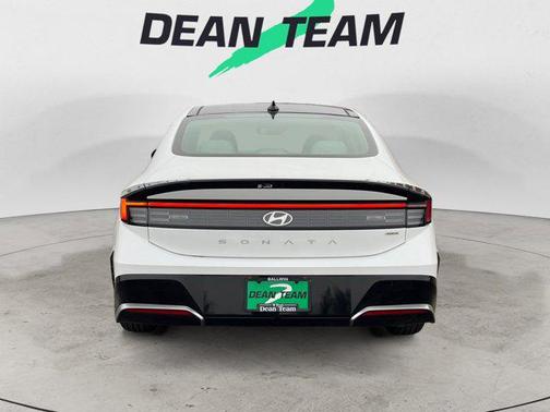 Serenity White 2026 Hyundai SONATA Hybrid SE
