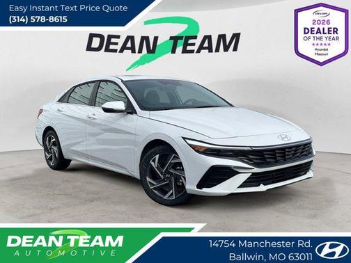 Serenity White 2026 Hyundai ELANTRA Limited