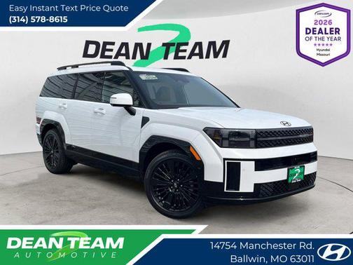 Serenity White 2026 Hyundai SANTA FE HEV Calligraphy