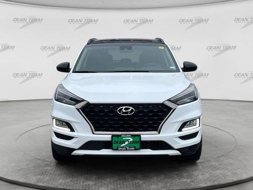 Dazzling White 2019 Hyundai TUCSON Night