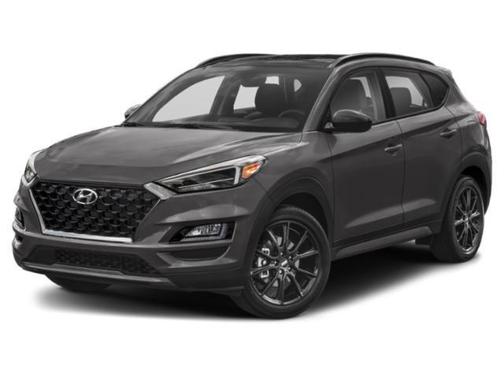 Dazzling White 2019 Hyundai TUCSON Night