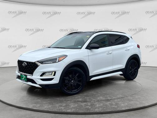 Dazzling White 2019 Hyundai TUCSON Night