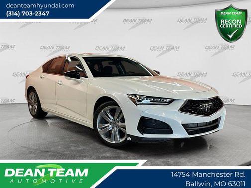 Platinum White Pearl 2021 Acura TLX Technology
