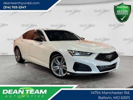 Platinum White Pearl 2021 Acura TLX Technology