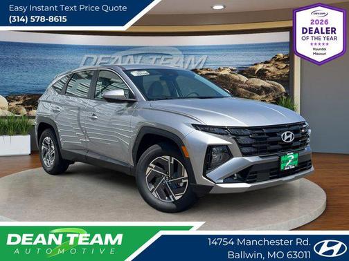 Shimmering Silver 2026 Hyundai TUCSON Hybrid Blue SE