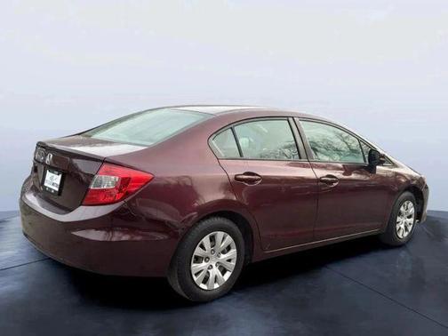 Burgundy 2012 Honda Civic LX