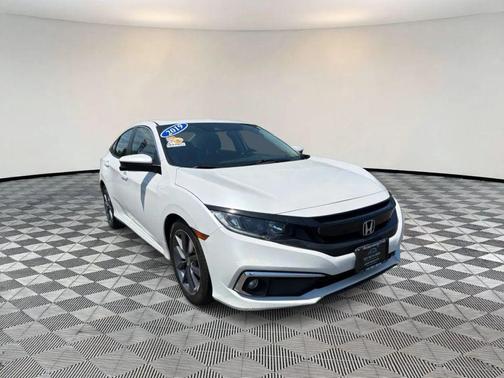 Platinum White Pearl 2019 Honda Civic EX