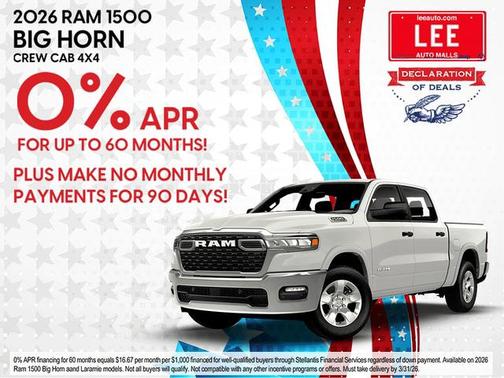 2026 RAM 1500 RHO Crew Cab 4x4 5'7' Box