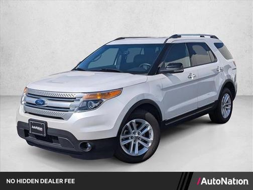 White Platinum Metallic Tri-Coat 2011 Ford Explorer XLT