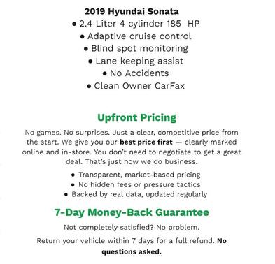 2019 Hyundai SONATA SE