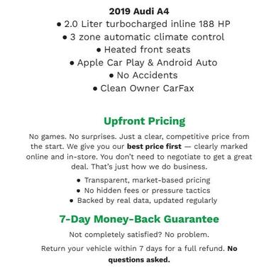 2019 Audi A4 2.0T Premium Plus