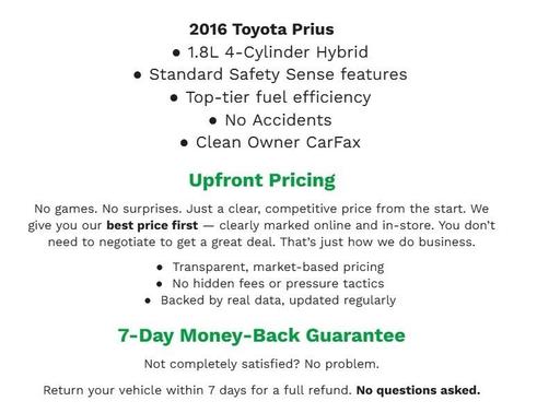 2016 Toyota Prius Two