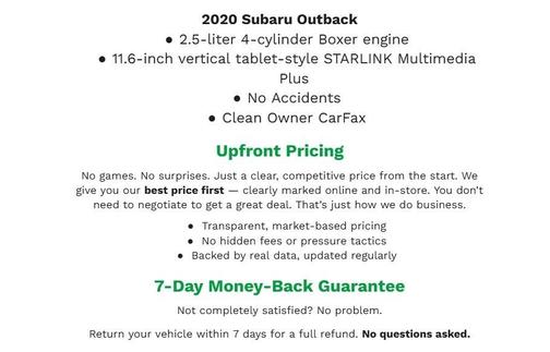 2020 Subaru Outback Limited