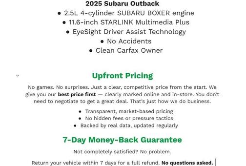 2025 Subaru Outback Limited