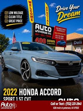 Sonic Gray Pearl 2022 Honda Accord Sport 1.5T