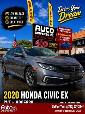 Modern Steel Metallic 2020 Honda Civic EX